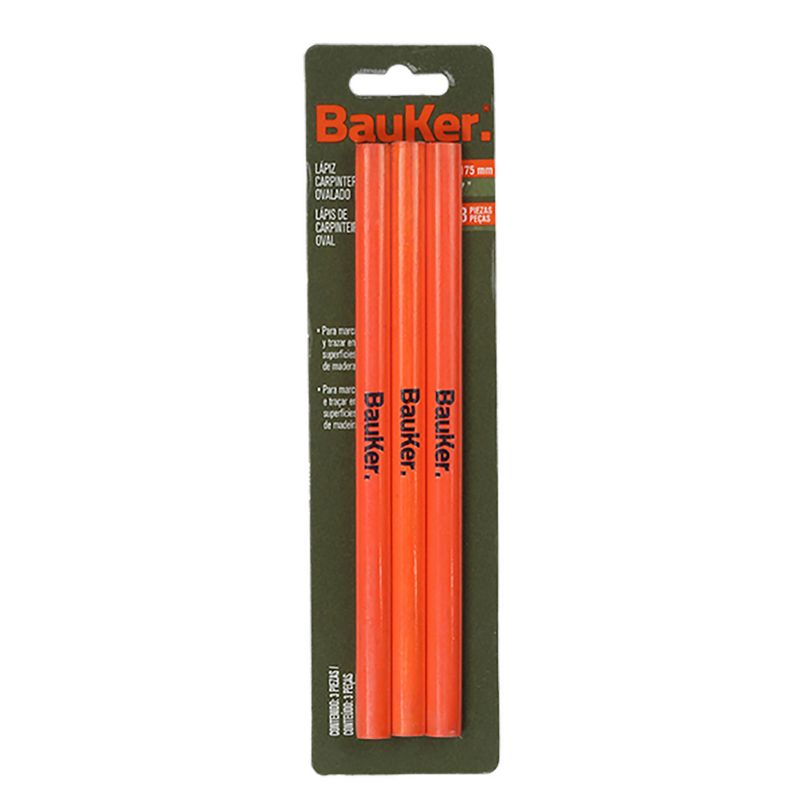 BAUKER - Set Lapices Carpinteros 3 piezas