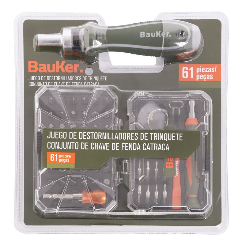 BAUKER - Set Atornilladores con Puntas Precisión y Acceso