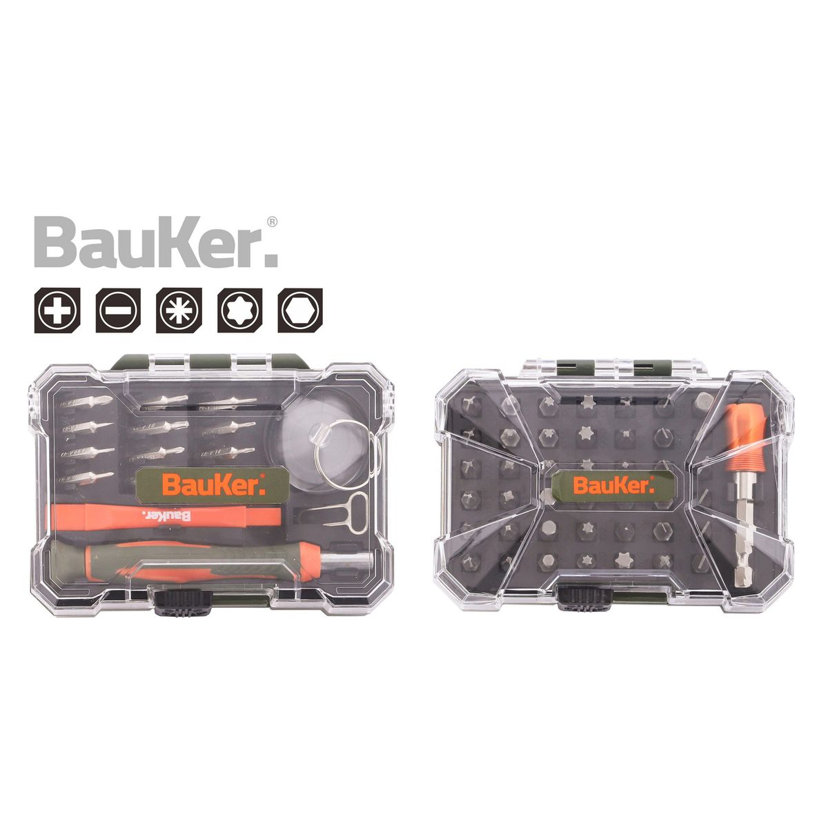 BAUKER - Set Atornilladores con Puntas Precisión y Acceso
