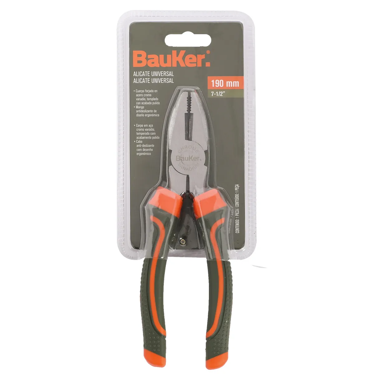 BAUKER - Alicate Universal 190mm