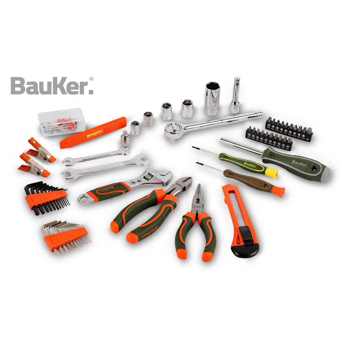 BAUKER - Set de Herramienta Manual 116 Piezas