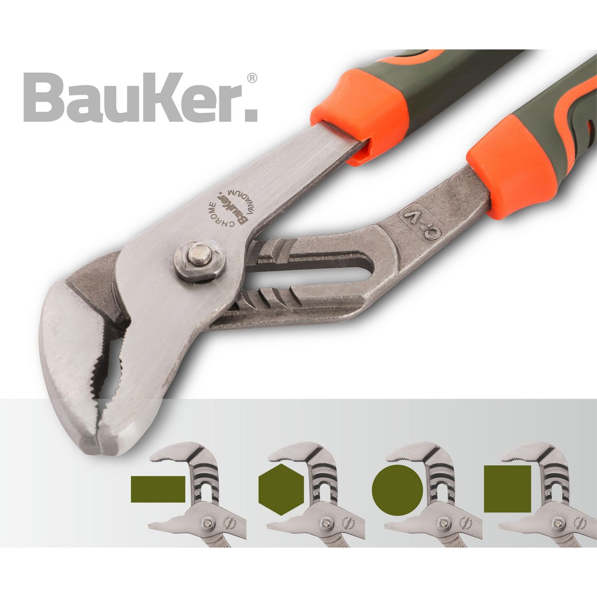 BAUKER - Alicate Articulado de Extensión 250mm