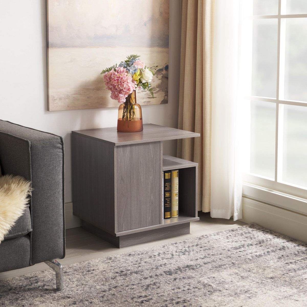 JUST HOME COLLECTION - Mesa de Noche Rusia Café