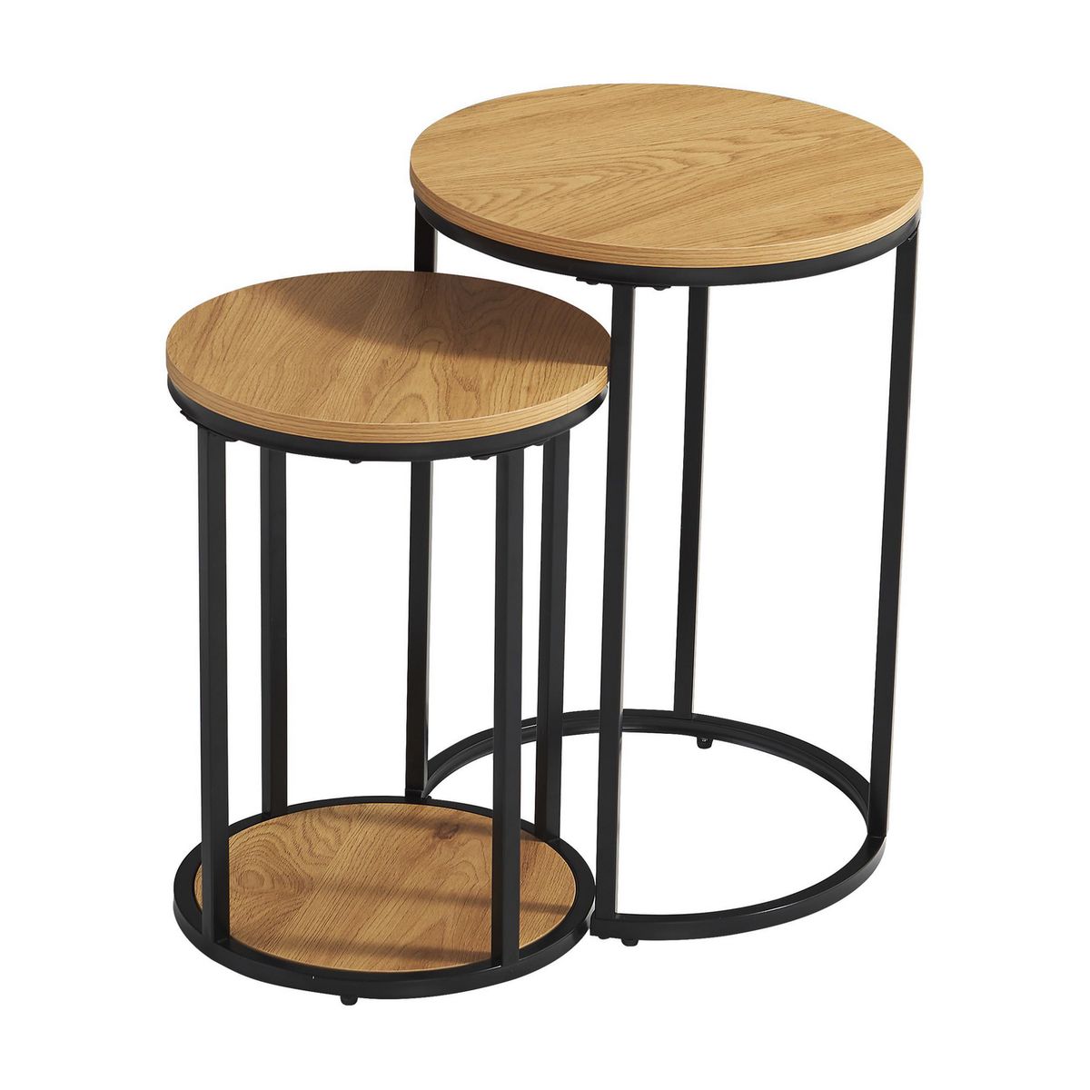 JUST HOME COLLECTION - Set 2 Mesa Auxiliar Redonda Rio 40x40x58cm