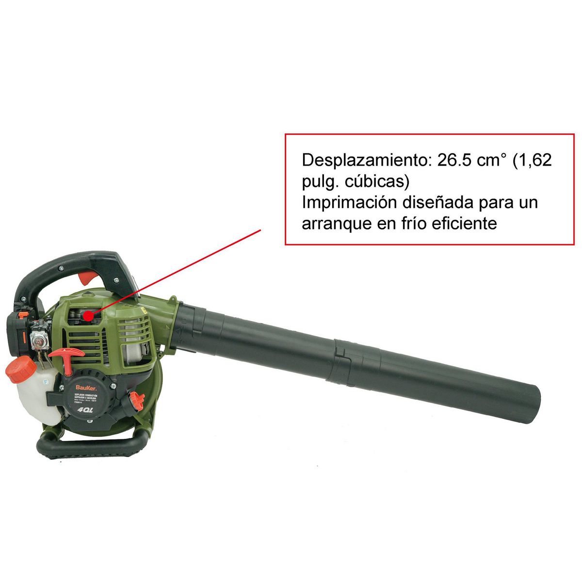 BAUKER - Soplador Combustión 26.5cc