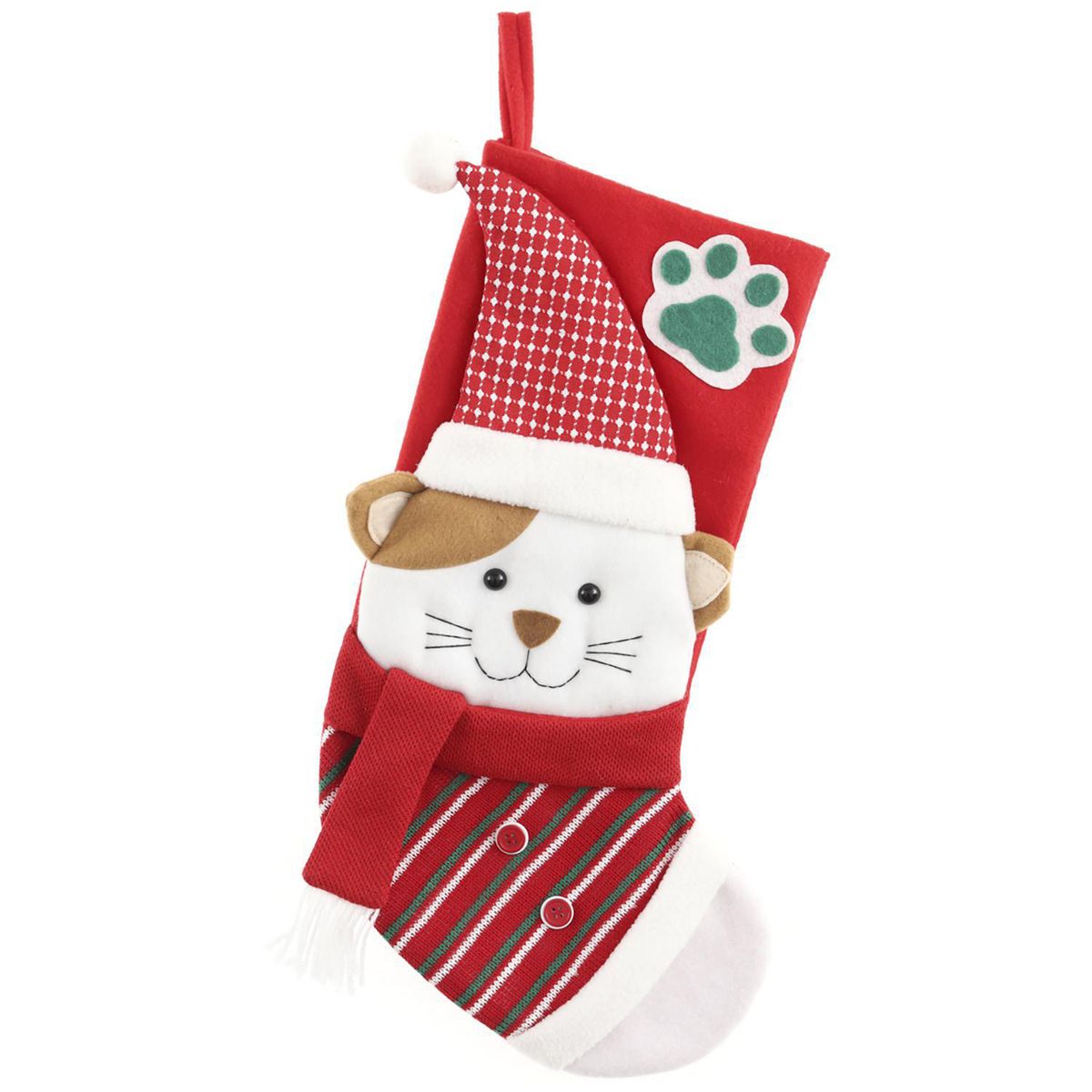 DEAR SANTA - Bota Gato Rojo Navidad 48cm