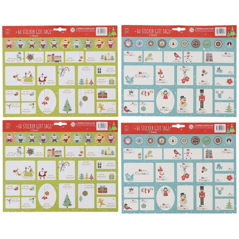 DEAR SANTA - Stickers de Regalo Navidad Surtido