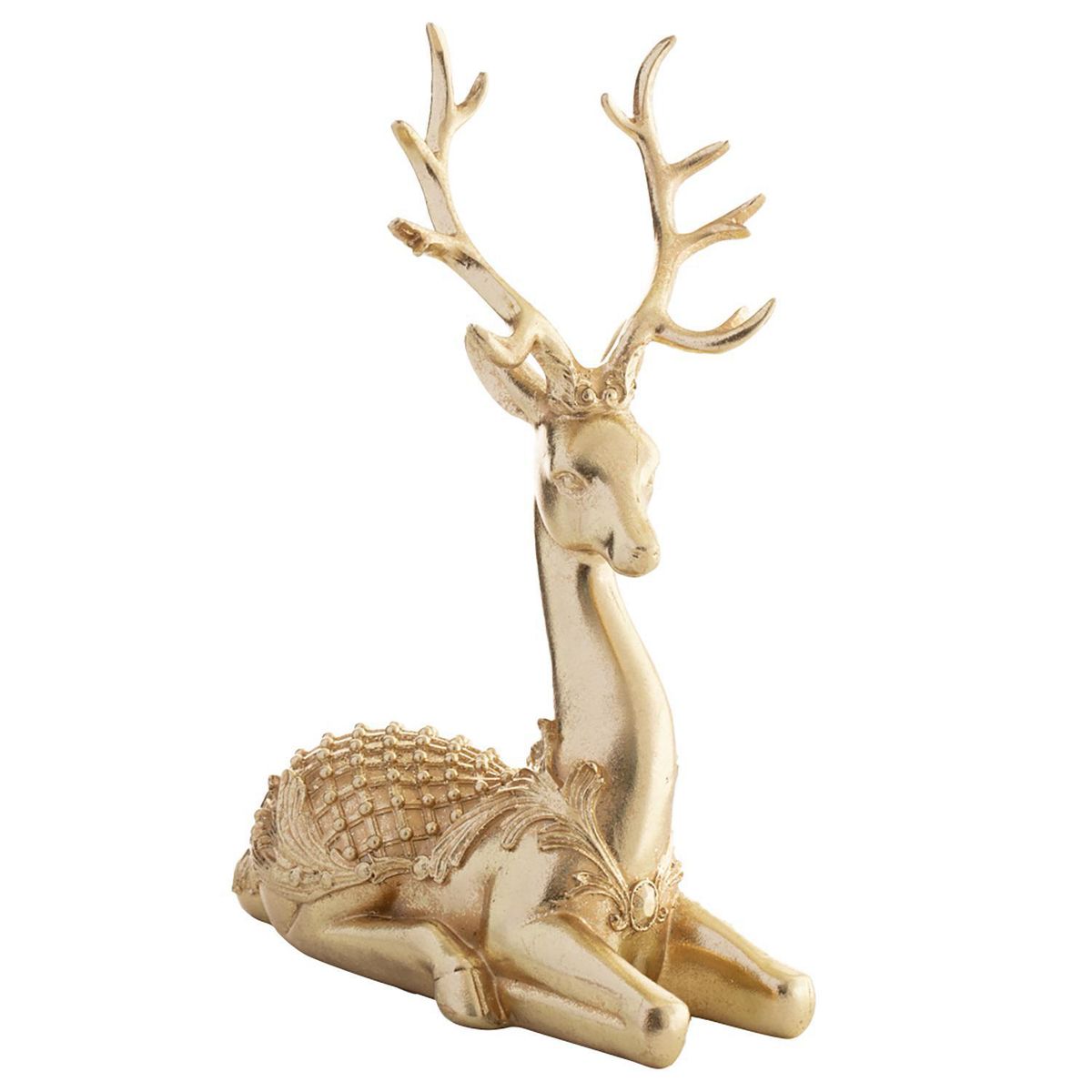 DEAR SANTA - Reno Sentado Dorado Navidad 26cm