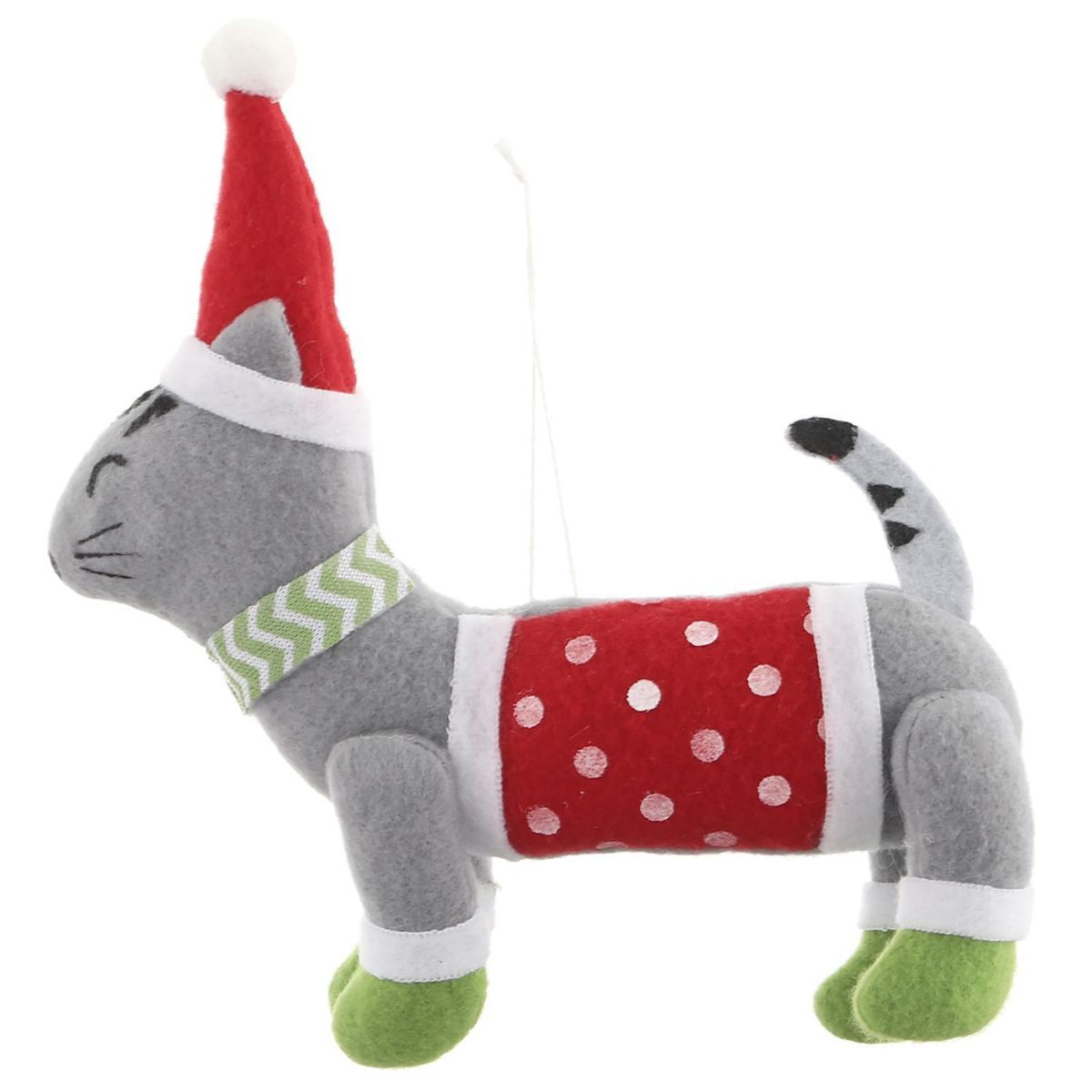 DEAR SANTA - Adorno de Árbol Perro Navidad 16x18cm