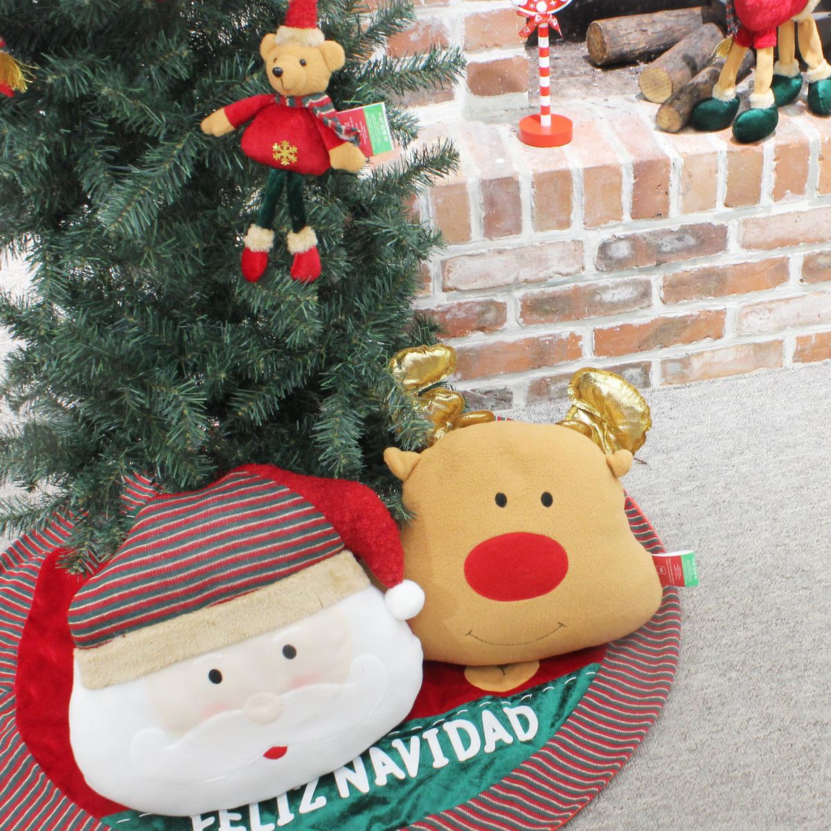 DEAR SANTA - Cojín Forma de Reno Navidad 32x40cm