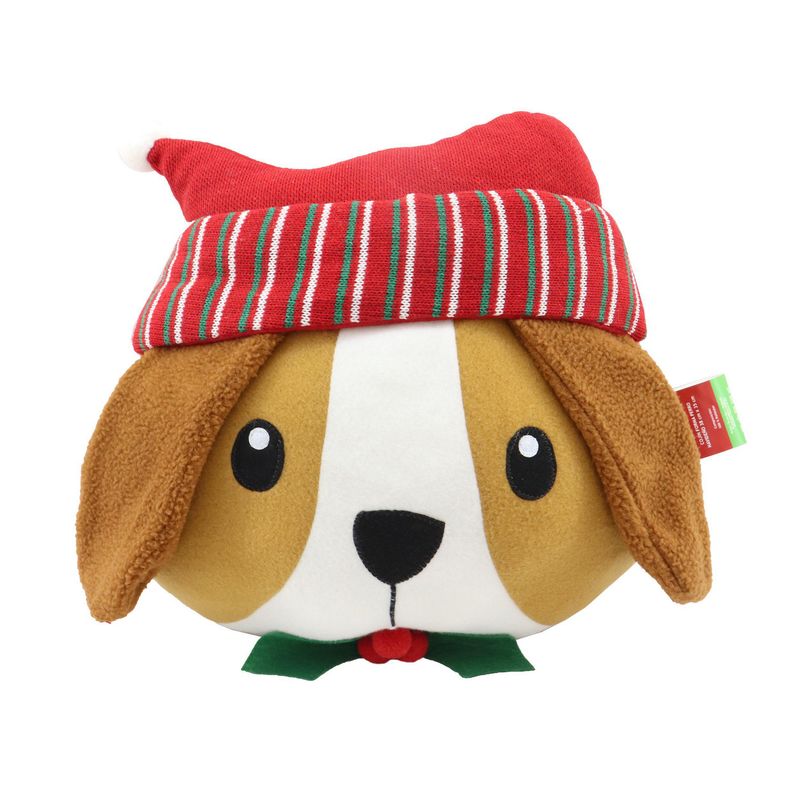 DEAR SANTA - Cojín Forma de Perro Navidad 38x35cm