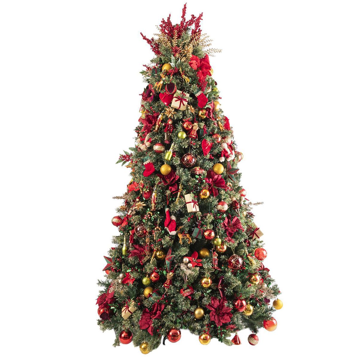 DEAR SANTA - Rama Berrie con Hojas Navidad 50cm