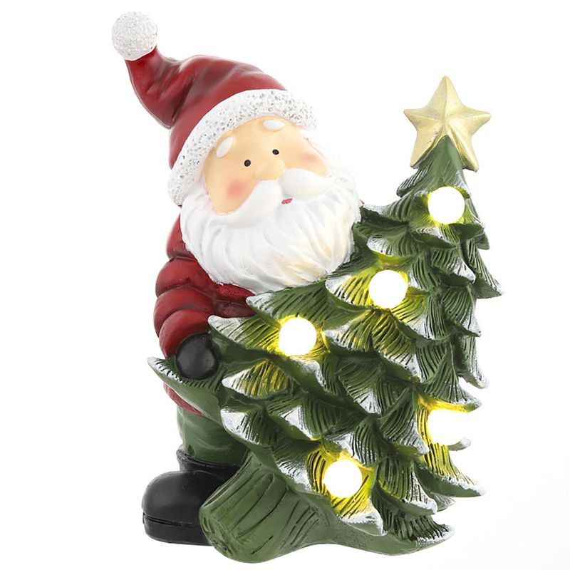 DEAR SANTA - Santa Claus con Árbol LED Navidad 23cm
