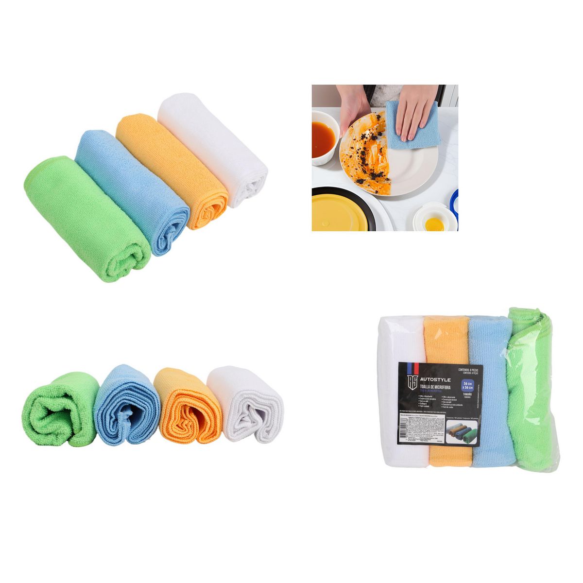 AUTOSTYLE - Paño Microfibra 36x36 cm Autostyle