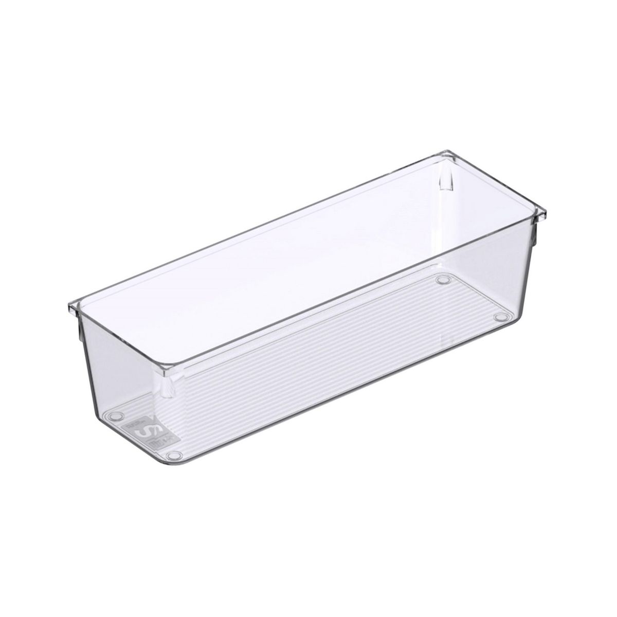 JUST HOME COLLECTION - Caja Multifuncional Transparente 10.2x30.5x8.3cm