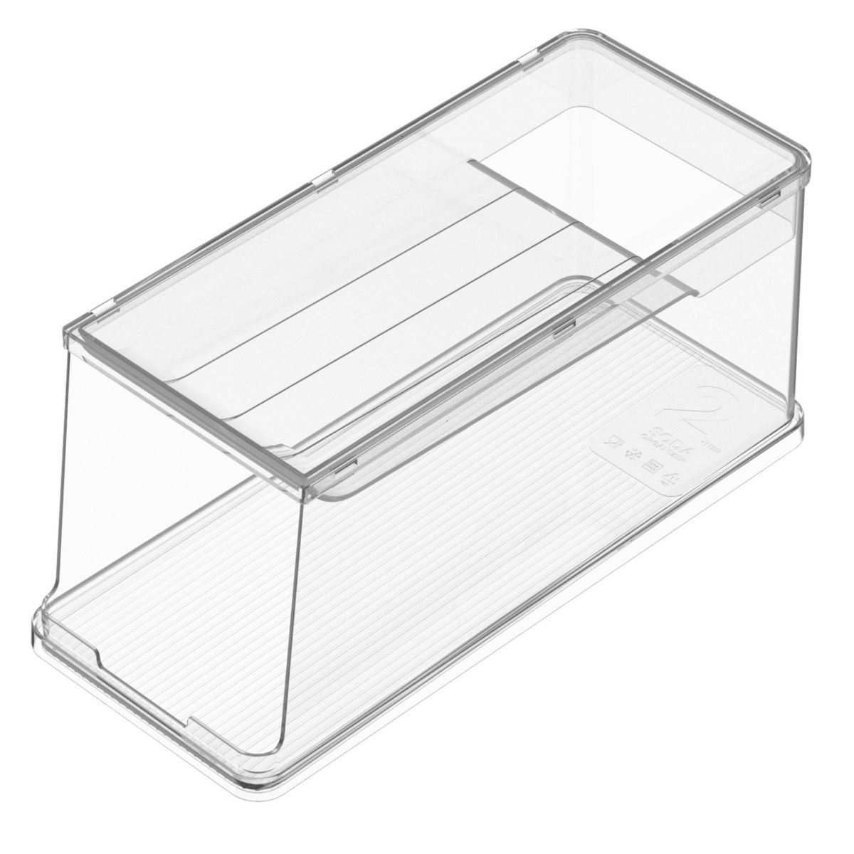 JUST HOME COLLECTION - Organizador de Latas 2 Niveles Transparente 15.5x35.6x12.2cm