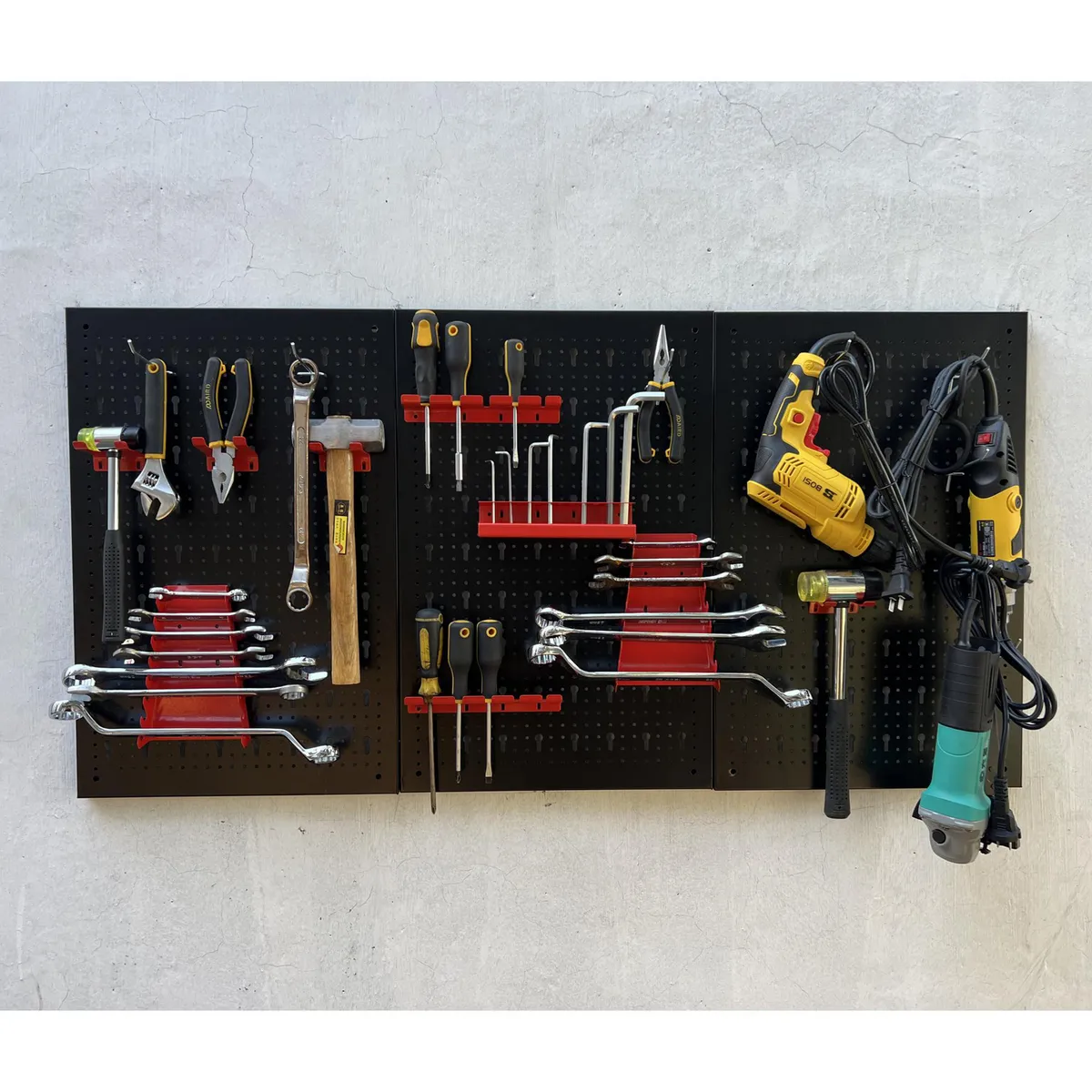 BAUKER - Panel 17X40Cm Con 17Pz Ganchos