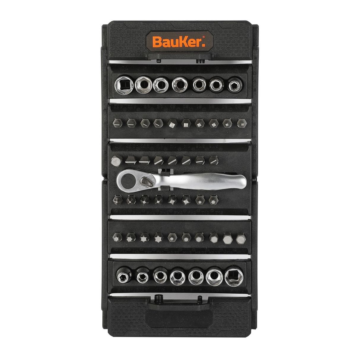 BAUKER - Set 53 Pz Puntas y Atornillador Bauker