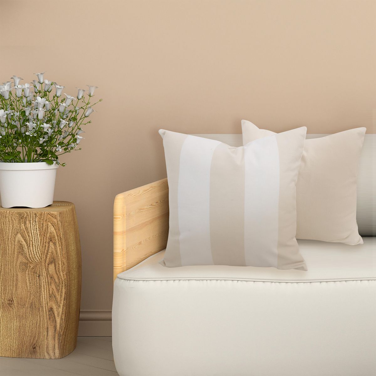 JUST HOME COLLECTION - Pack 2 Cojines 45x4cm Beige