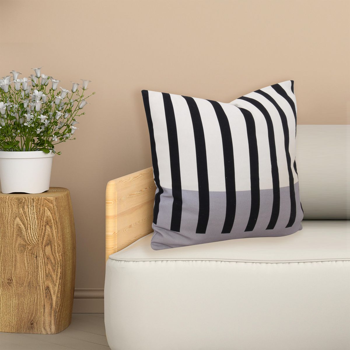 JUST HOME COLLECTION - Cojín Urbano Strip 45x45cm Multicolor