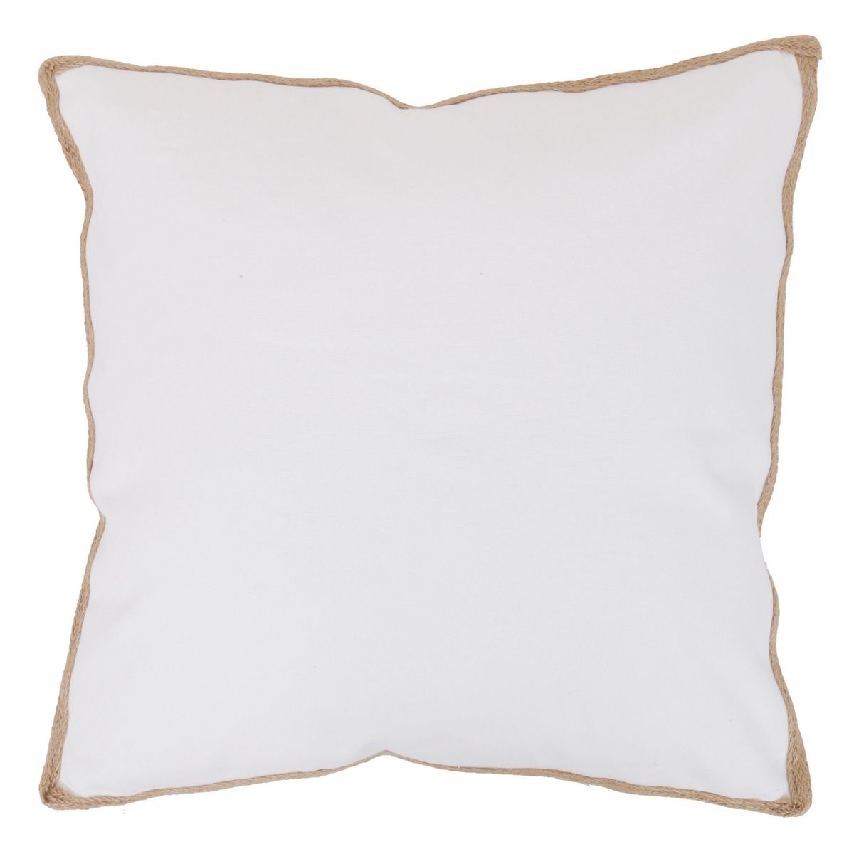 JUST HOME COLLECTION - Cojín Urbano Yute 50x50cm Blanco