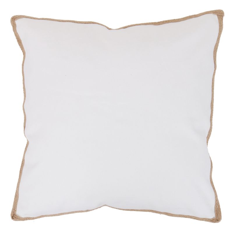 JUST HOME COLLECTION - Cojín Urbano Yute 50x50cm Blanco