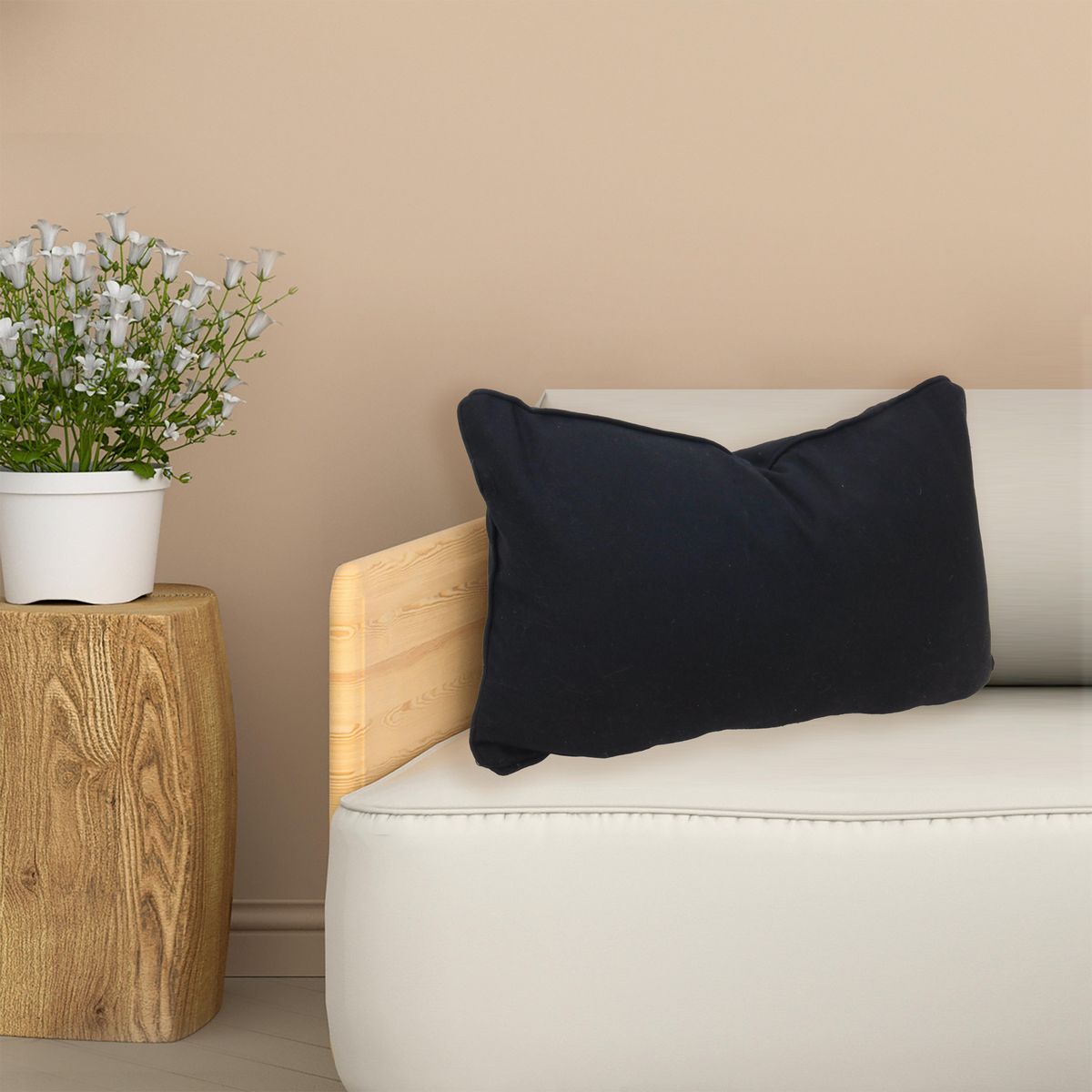 JUST HOME COLLECTION - Cojín Urbano Liso 30x50cm Gris Oscuro