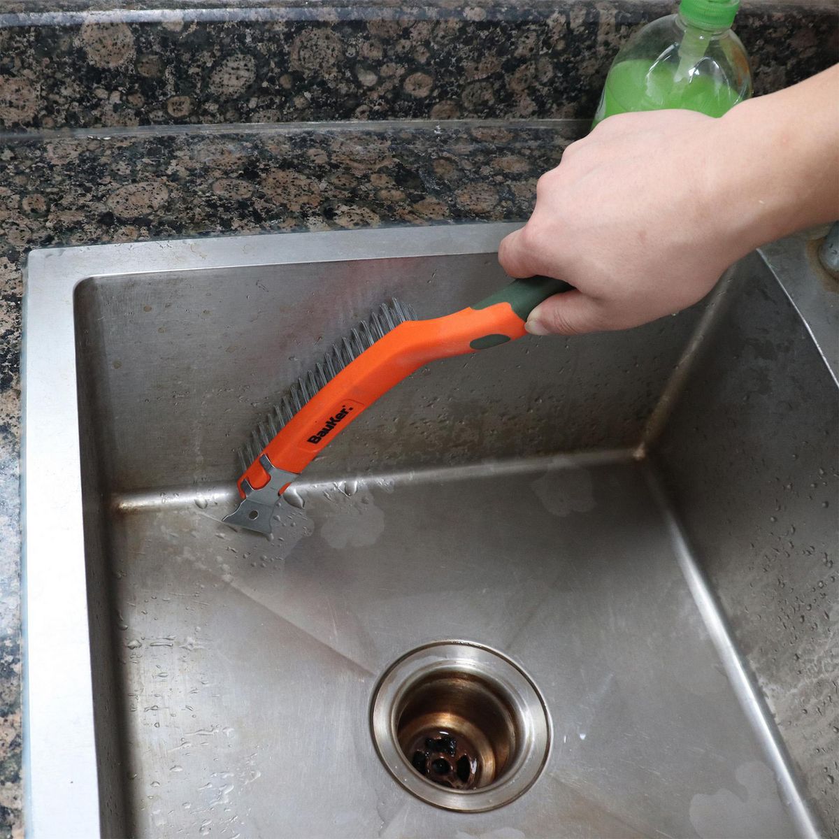 BAUKER - Cepillo Alambre De 13 5 Pulg