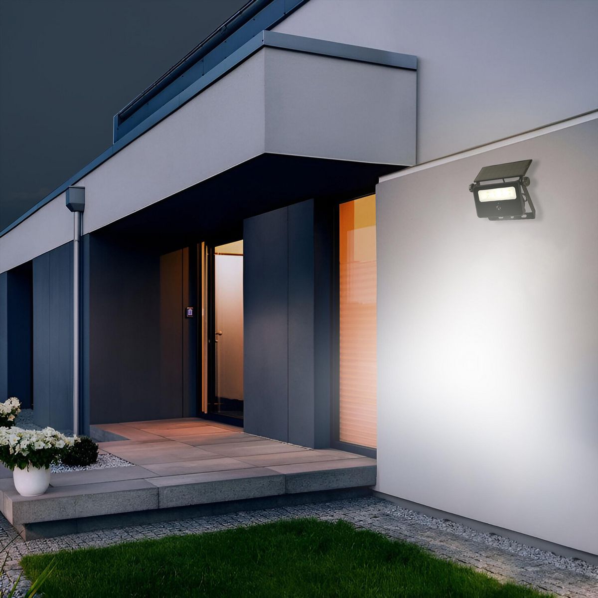 HALUX - Reflector Solar Luz 200Lm Negro Luz Neutra