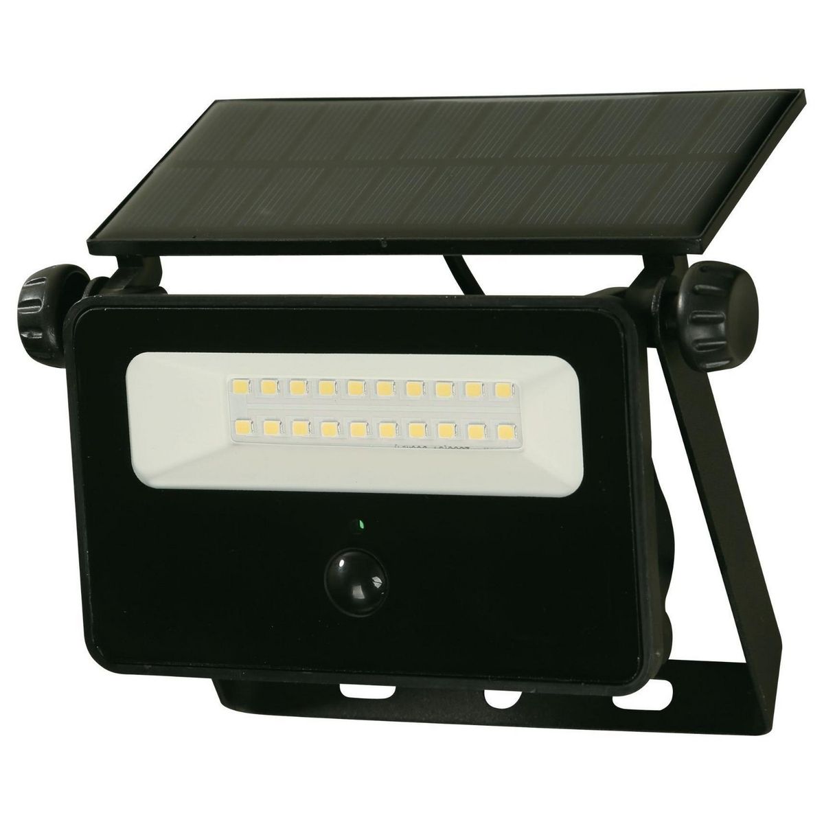 HALUX - Reflector Solar 1600Lm Negro Luz Neutra