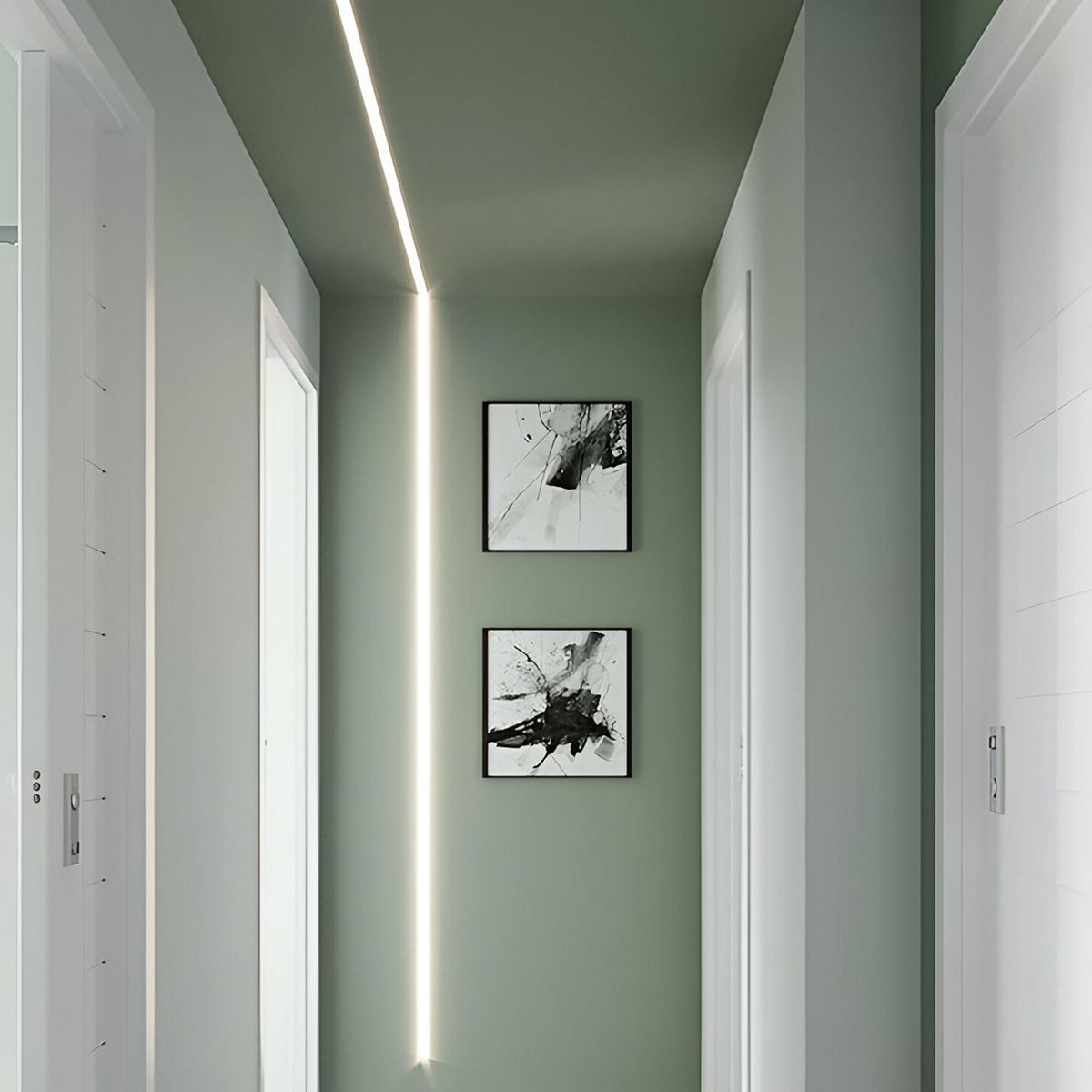 DAIRU - Perfil Sobreponer Aluminio 1m Plateado