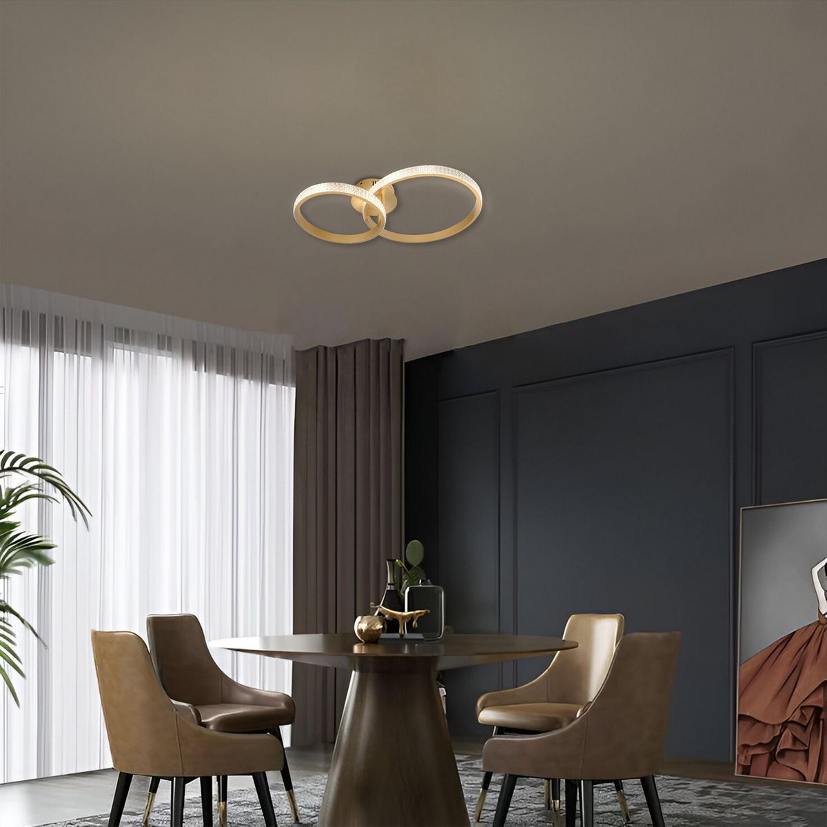 JUST HOME COLLECTION - Lámpara de Techo LED Vizca