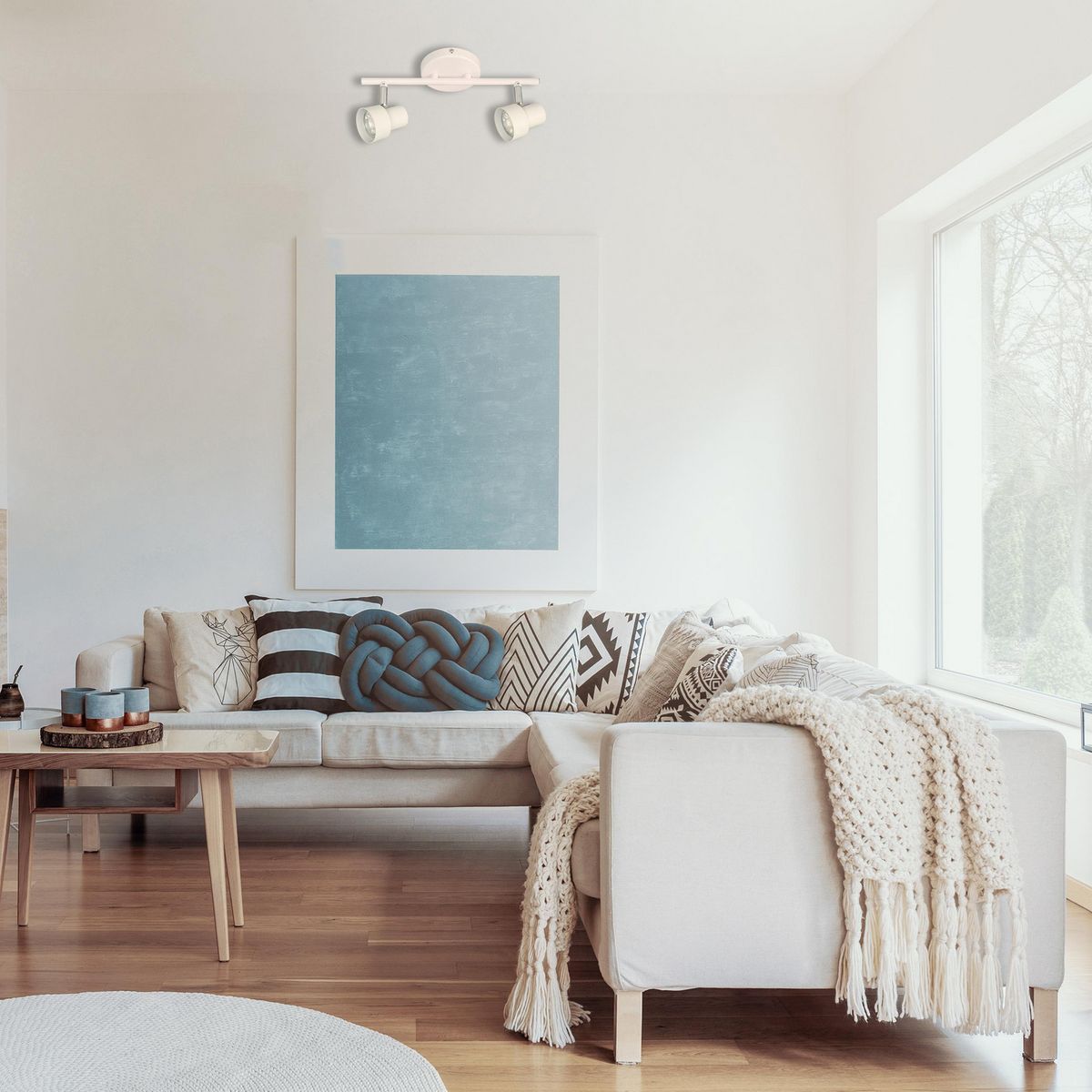 JUST HOME COLLECTION - BARRA BASIC 2L GU10 BLANCO