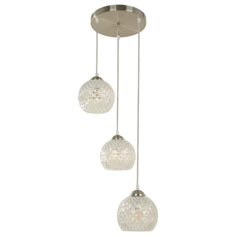 JUST HOME COLLECTION - Lámpara Colgante Volsci 3L Blanco