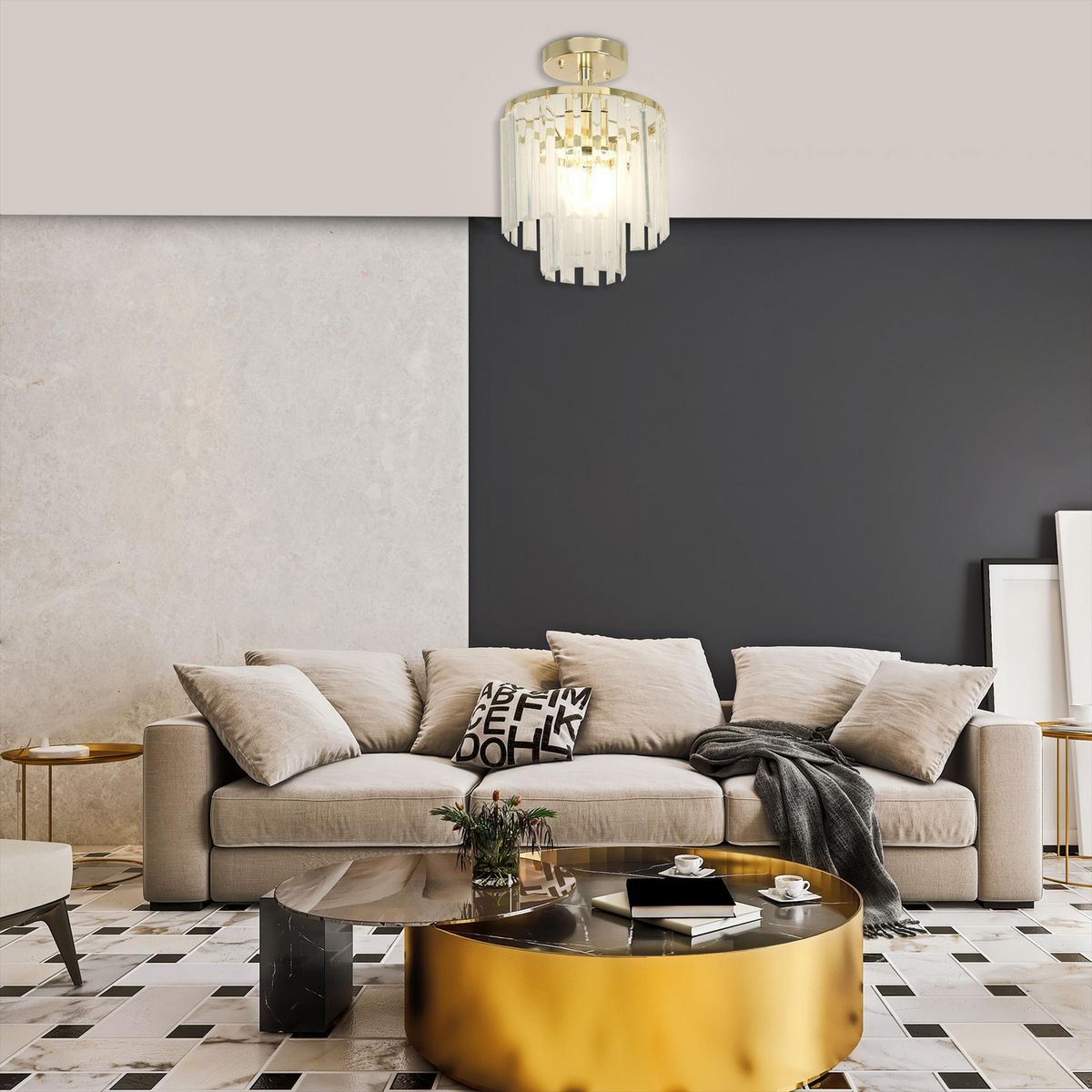 JUST HOME COLLECTION - Lámpara de Techo Borgo 1L