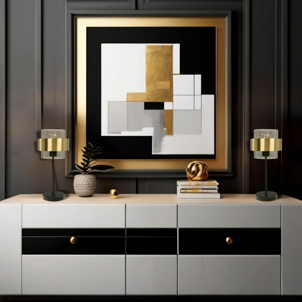 JUST HOME COLLECTION - Lámpara de Mesa Luigi Multicolor