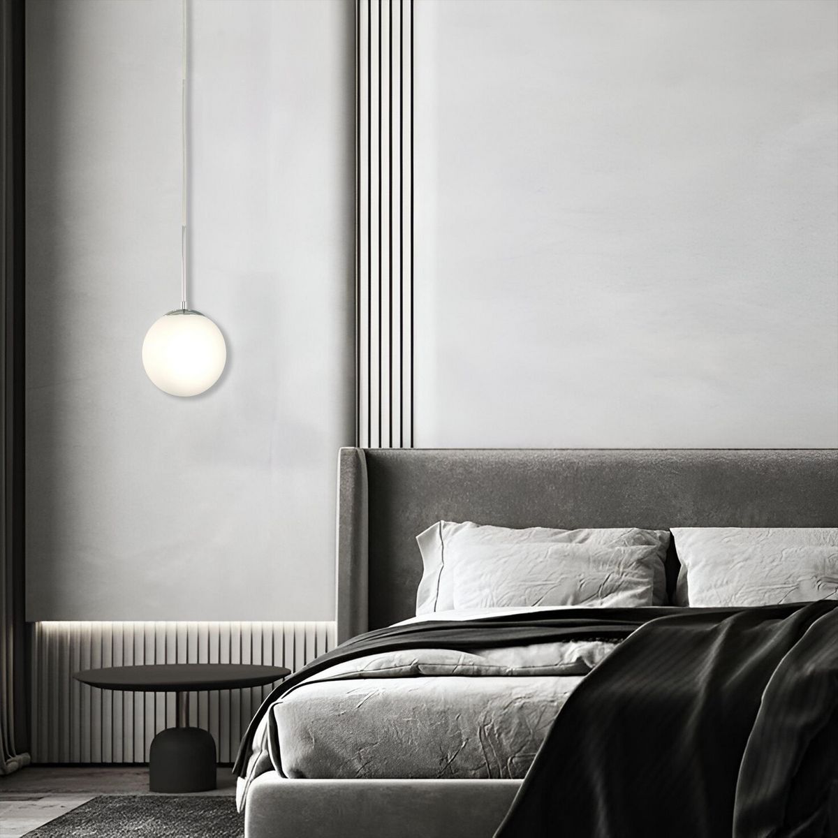 JUST HOME COLLECTION - Lámpara Colgante de Techo 1 Luz Celia Cromo