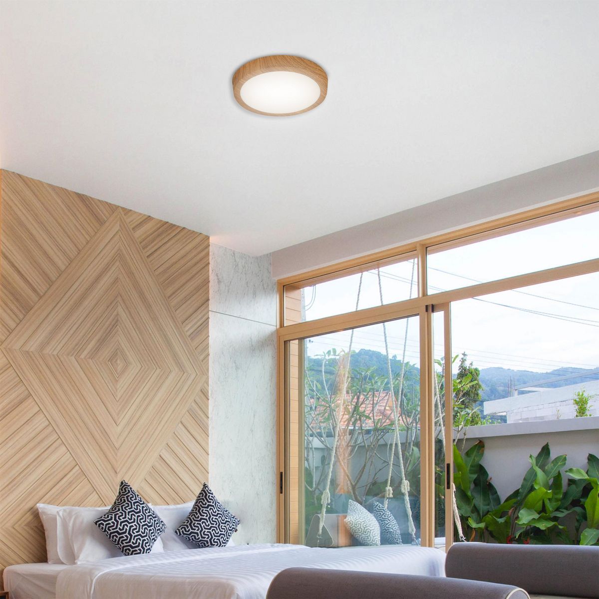 JUST HOME COLLECTION - Plafón LED Manzoni Natural