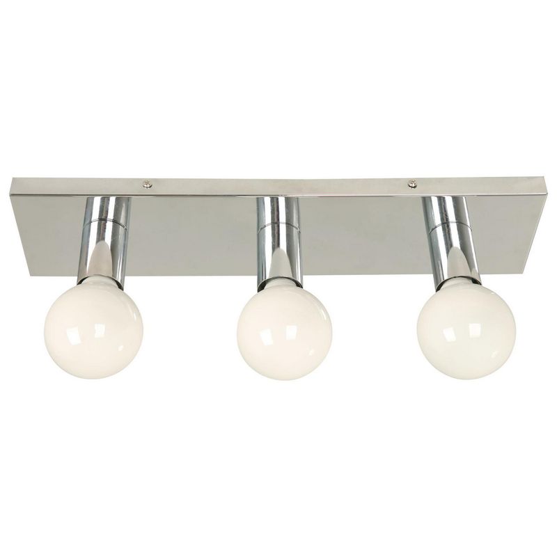 JUST HOME COLLECTION - Aplique de Pared Exterior Vanity 3L E27 Gris