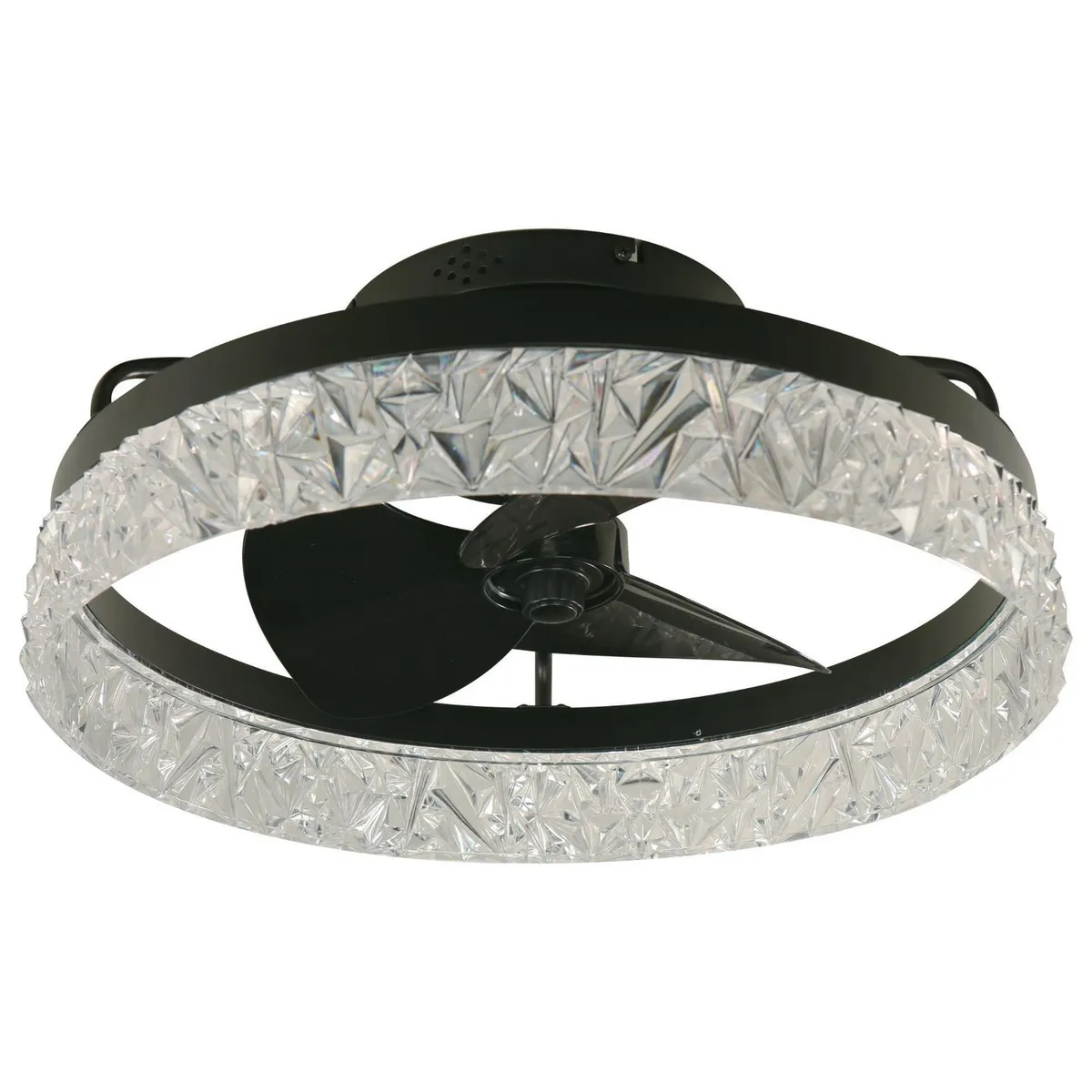 JUST HOME COLLECTION - Ventilador de Techo 3 Aspas Negro