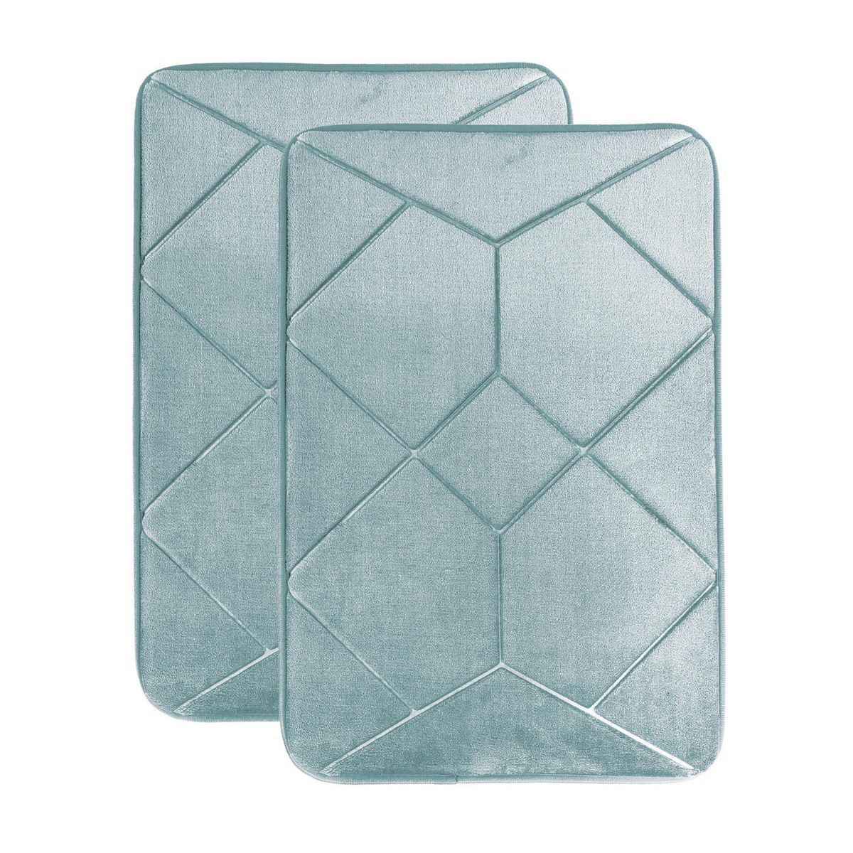 JUST HOME COLLECTION - Set 2 Pisos de Baño Cosmic 40x60cm Turquesa