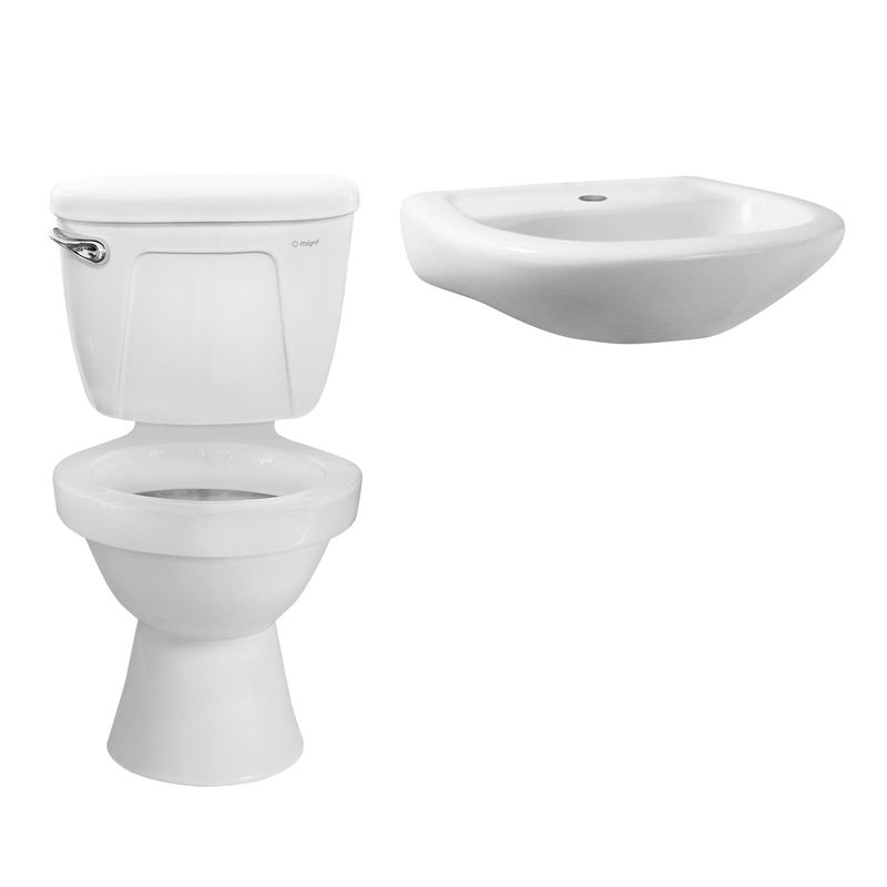  - Two Pieces Colan Blanco + Lavamanos Colan Blanco