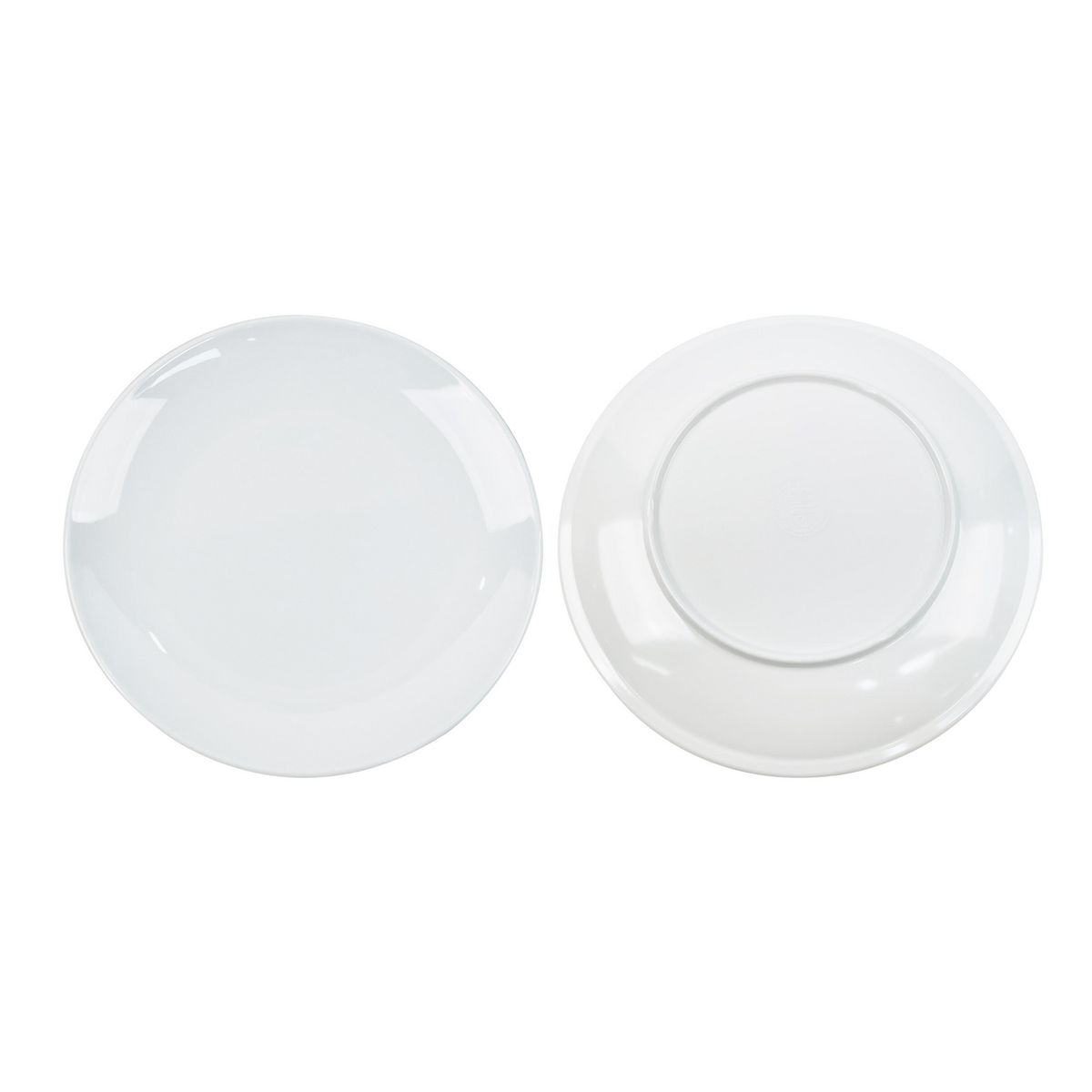 JUST HOME COLLECTION - Plato Melamina Redondo Blanco 25.4cm