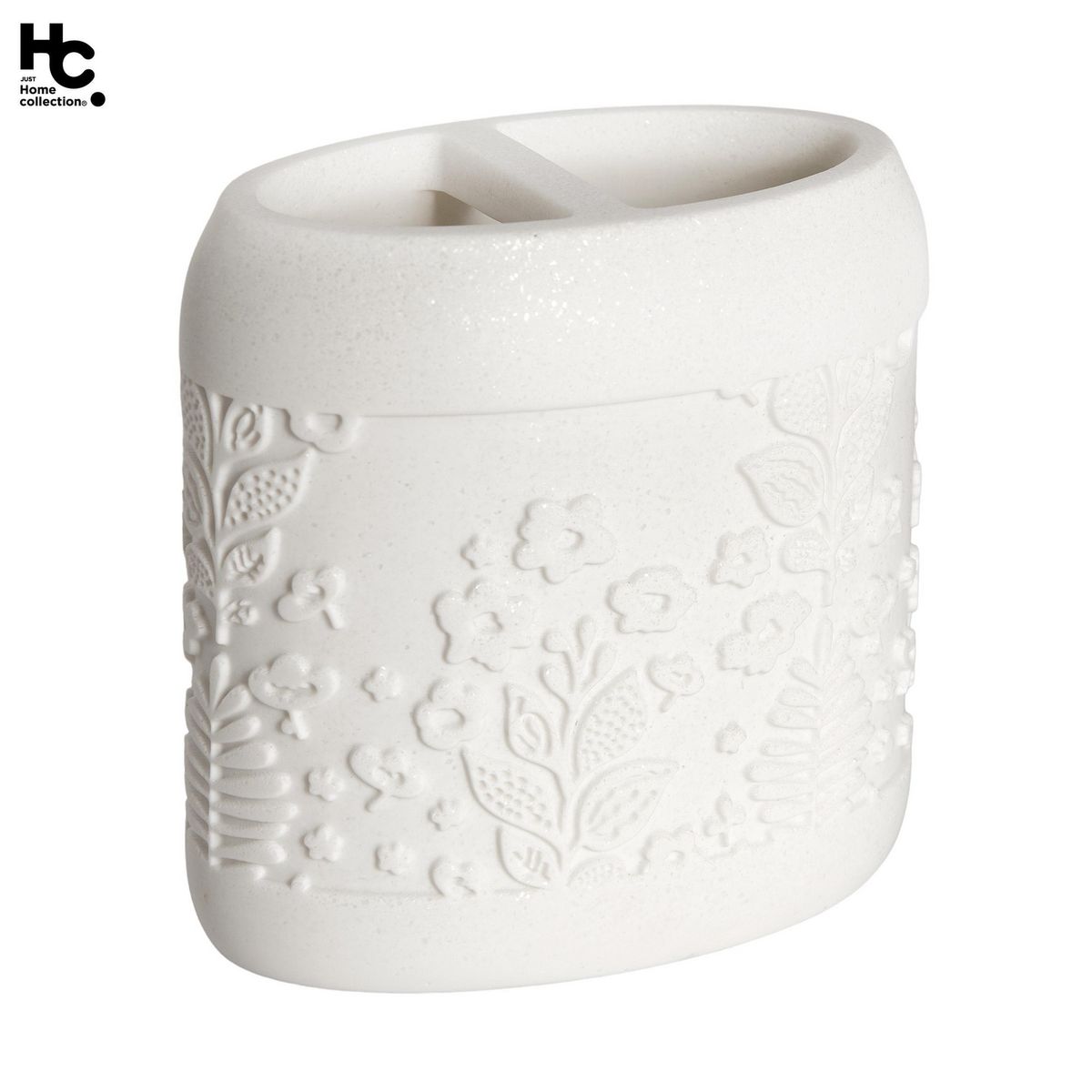 JUST HOME COLLECTION - Portacepillo Letitia Resina Blanco