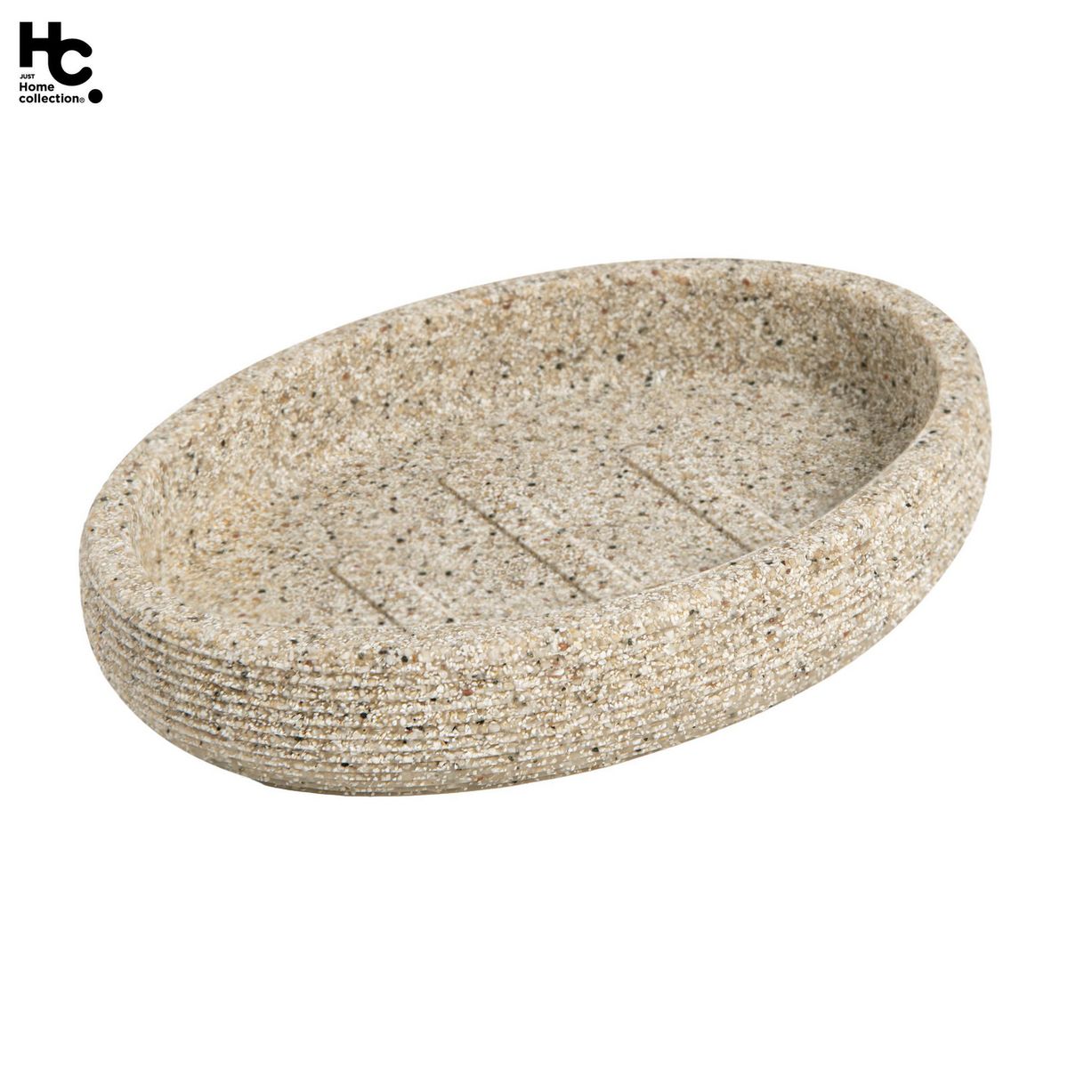 JUST HOME COLLECTION - Jabonera Stripe Resina Natural