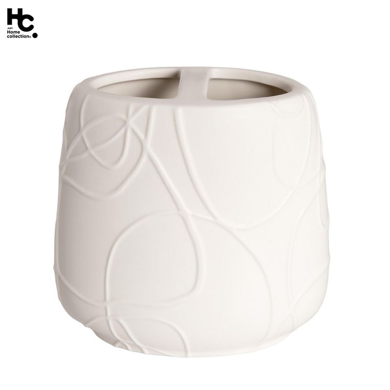 JUST HOME COLLECTION - Portacepillo Cerámica Art Blanco