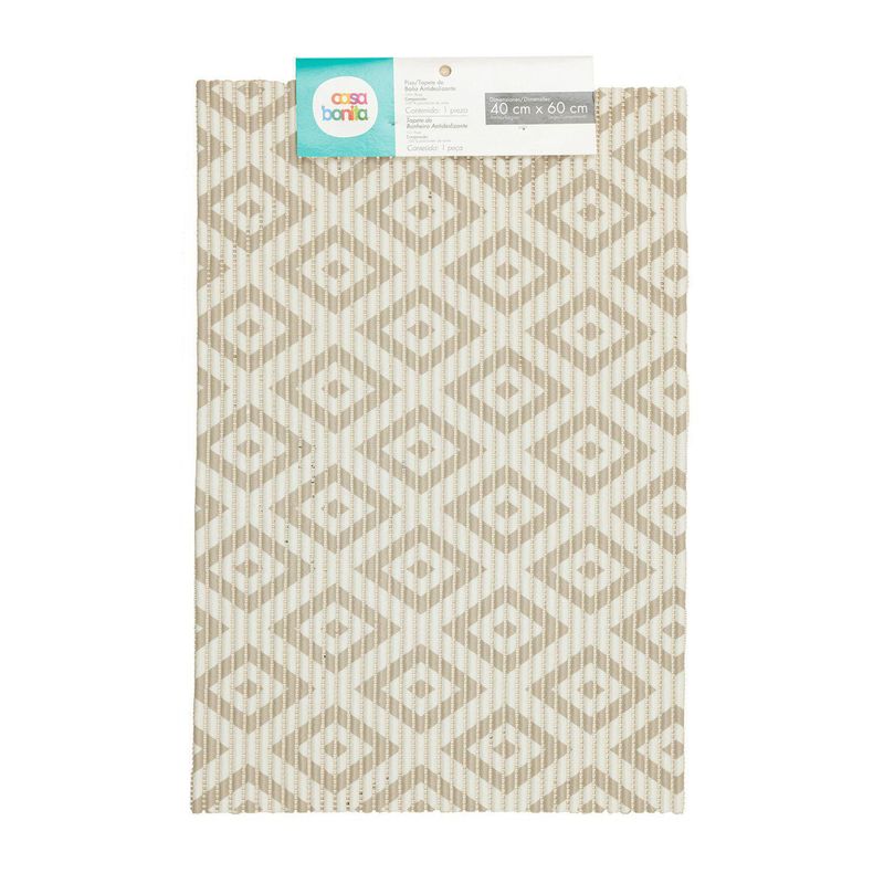 CASA BONITA - Tapete de Baño Dia 40x60cm Beige