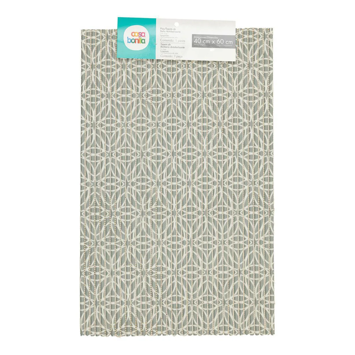 CASA BONITA - Tapete de Baño Zen 40x60cm Beige