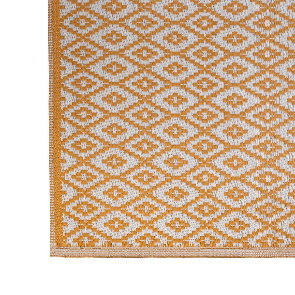 JUST HOME COLLECTION - Alfombra de Terraza Boho Amarillo/Dorado 120x180cm
