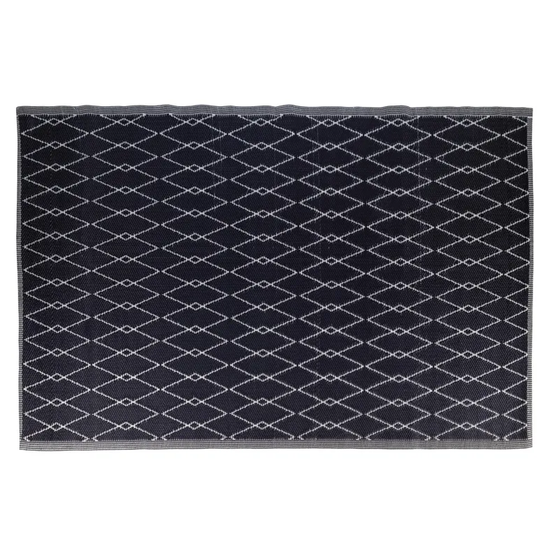 JUST HOME COLLECTION - Alfombra de Terraza Industrial Negra 160x230cm
